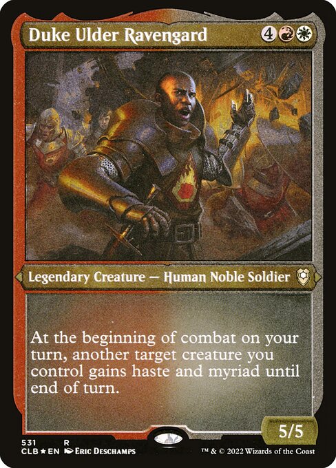 Duke Ulder Ravengard - Commander Legends: Battle for Baldur's Gate - Etched Foil