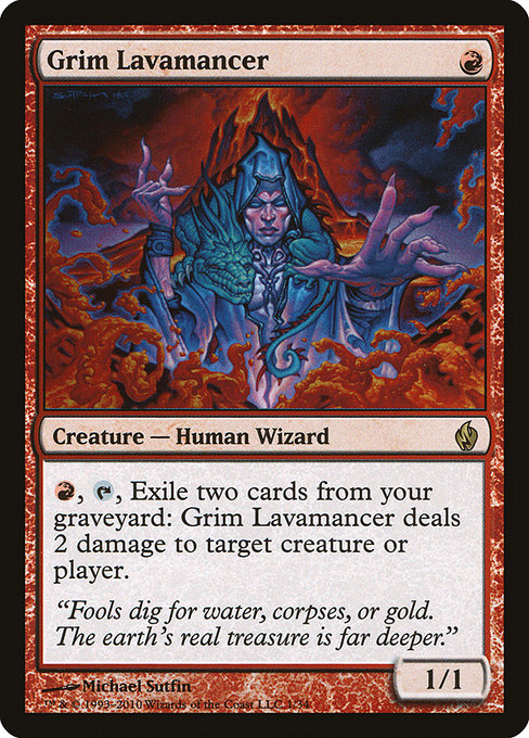 Grim Lavamancer - Premium Deck Series: Fire and Lightning - Promo Foil