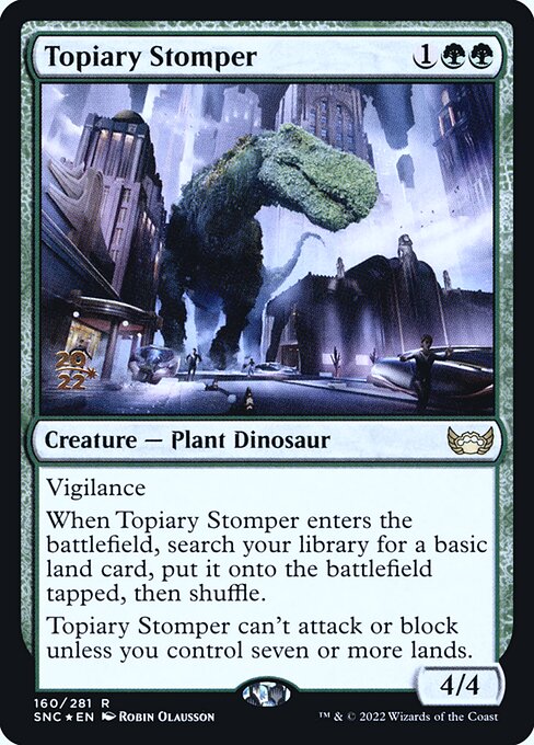 Topiary Stomper - Streets of New Capenna Promos - Promo Foil