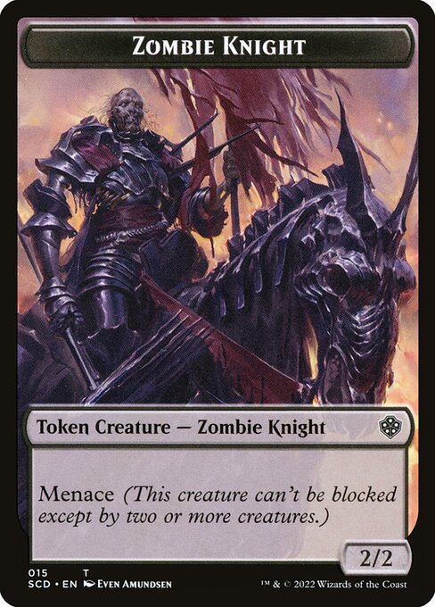 Zombie Knight - Starter Commander Decks Tokens