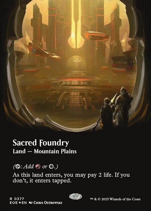 Sacred Foundry - Edge of Eternities - Galaxy Foil