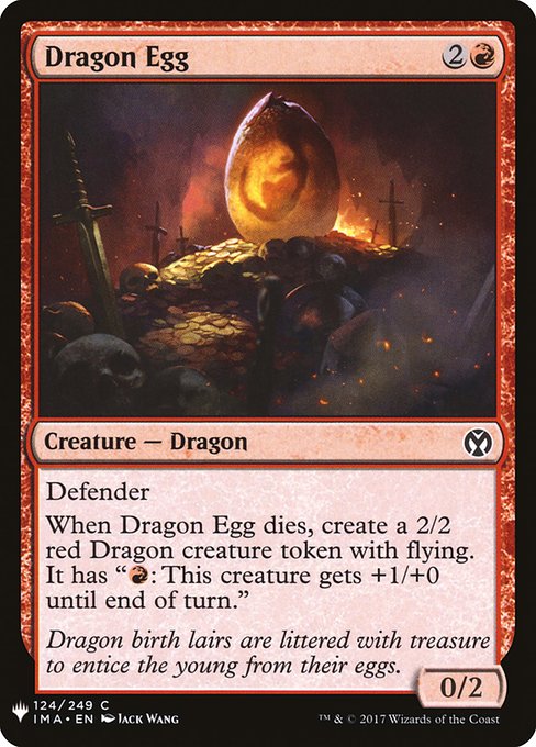 Dragon Egg - The List