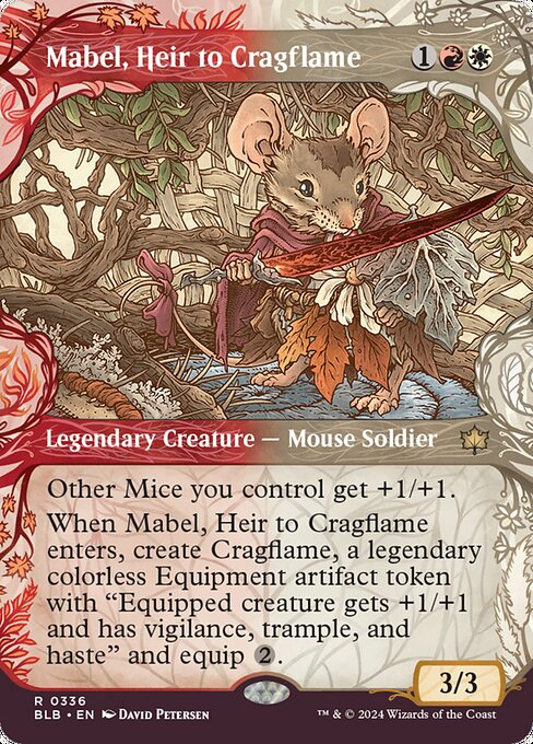 Mabel, Heir to Cragflame - Bloomburrow