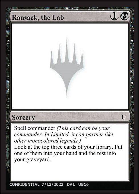 Ransack, the Lab - Unknown Event