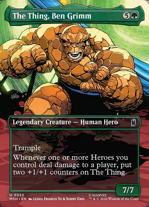 The Thing, Ben Grimm - Marvel Super Heroes - Borderless