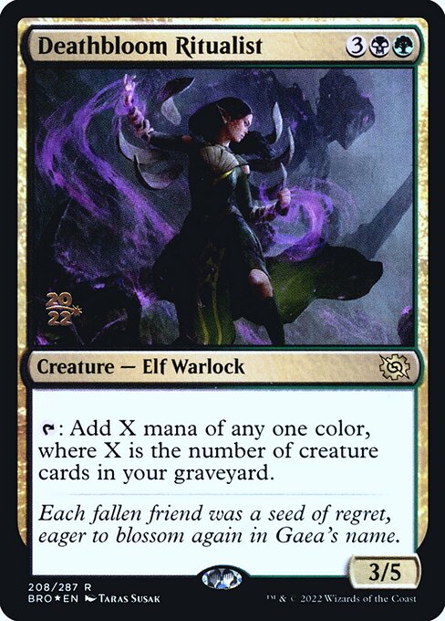 Deathbloom Ritualist - The Brothers' War Promos - Promo Foil