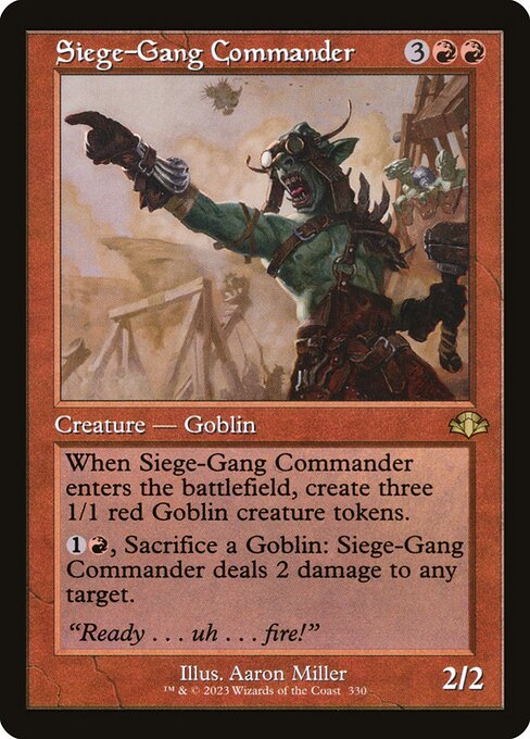 Siege-Gang Commander - Dominaria Remastered