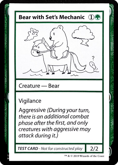 Bear with Set's Mechanic - Mystery Booster Playtest Cards 2021