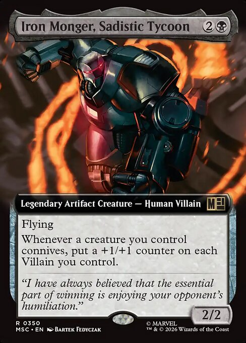 Iron Monger, Sadistic Tycoon - Marvel Super Heroes Commander - Extended Art