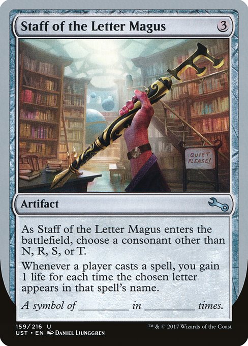 Staff of the Letter Magus - Unstable