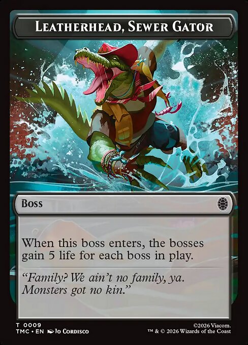 Leatherhead, Sewer Gator - Teenage Mutant Ninja Turtles Eternal Tokens