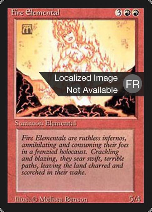 Élémental de feu (Fire Elemental) - Foreign Black Border
