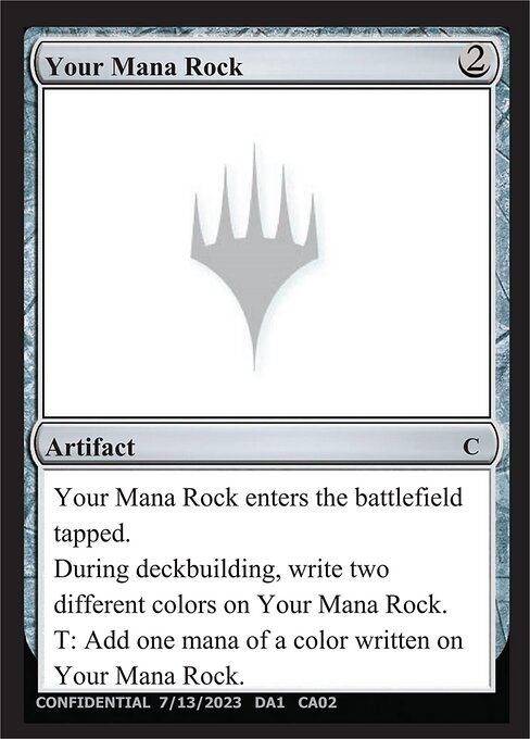 Your Mana Rock - Unknown Event