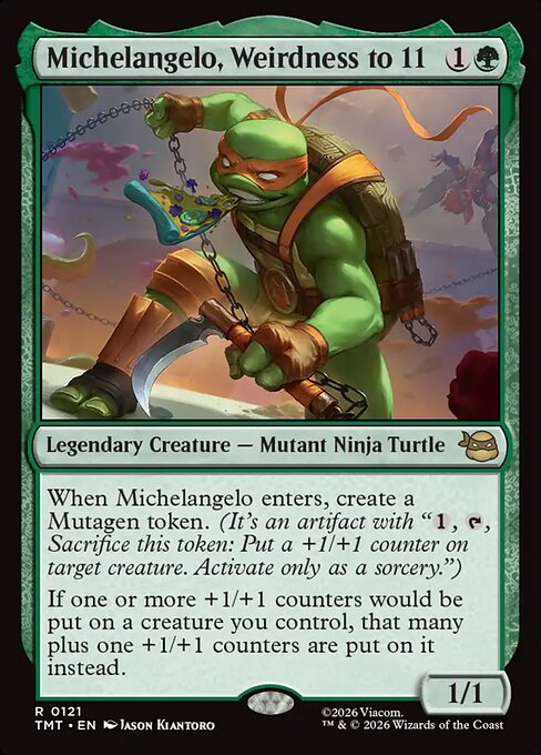 Michelangelo, Weirdness to 11 - Teenage Mutant Ninja Turtles
