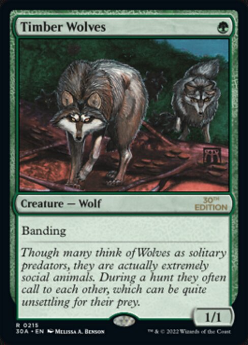 Timber Wolves - 30th Anniversary Edition