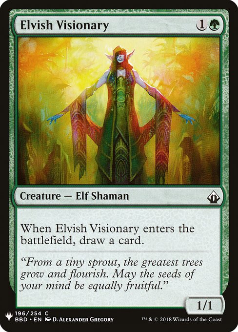 Elvish Visionary - The List