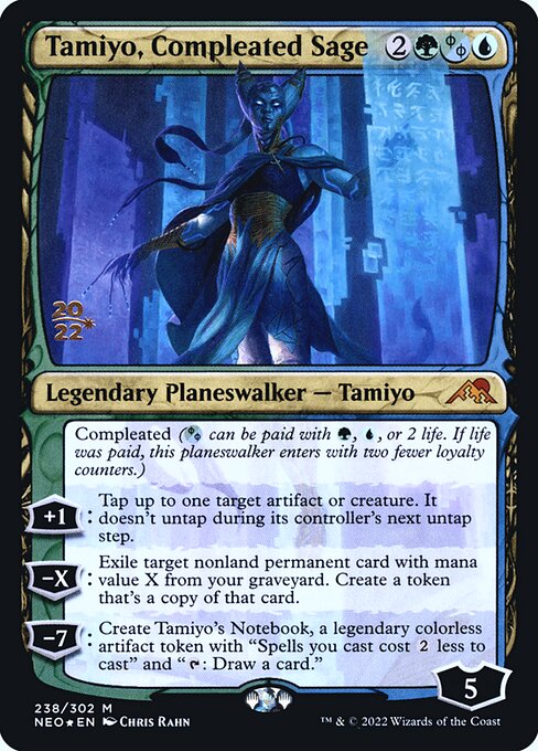 Tamiyo, Compleated Sage - Kamigawa: Neon Dynasty Promos - Promo Foil