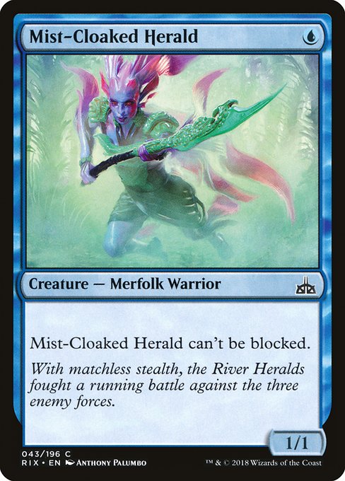 Mist-Cloaked Herald - Rivals of Ixalan