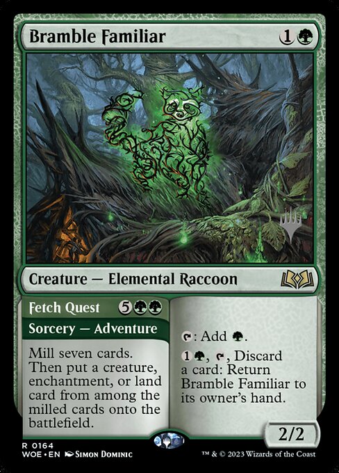 Bramble Familiar // Fetch Quest - Wilds of Eldraine Promos