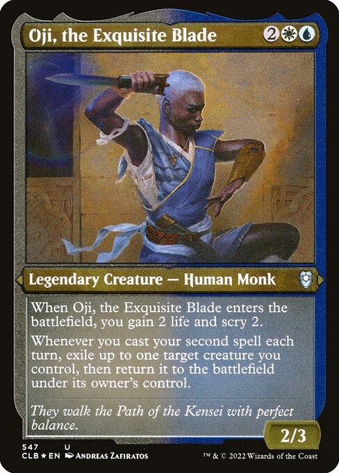 Oji, the Exquisite Blade - Commander Legends: Battle for Baldur's Gate - Etched Foil