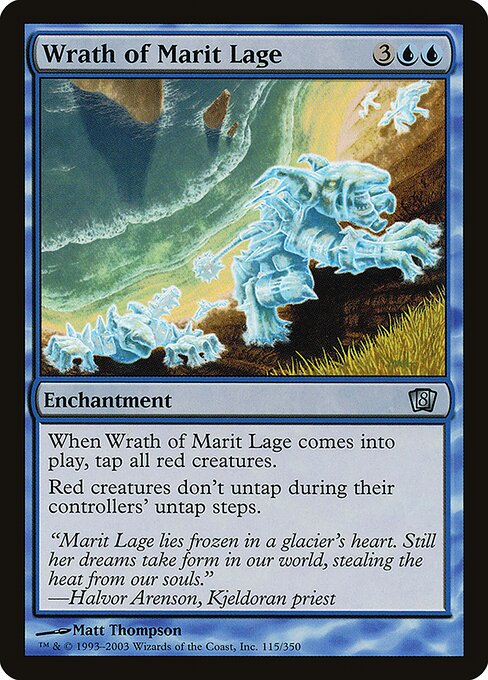 Wrath of Marit Lage - Eighth Edition - Promo Foil