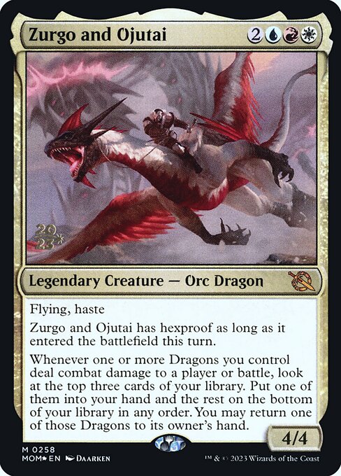 Zurgo and Ojutai - March of the Machine Promos - Promo Foil