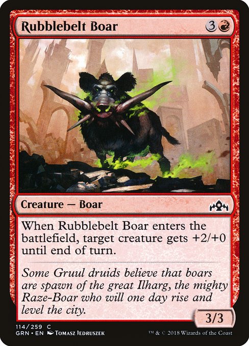 Rubblebelt Boar - Guilds of Ravnica