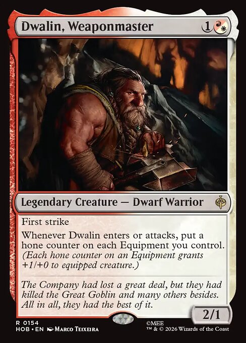 Dwalin, Weaponmaster - The Hobbit