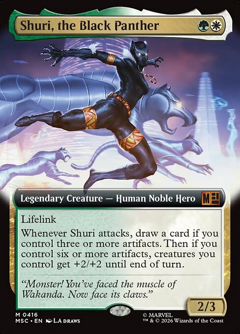 Shuri, the Black Panther - Marvel Super Heroes Commander - Extended Art