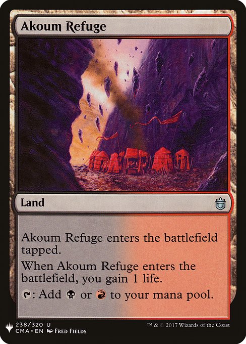 Akoum Refuge - The List