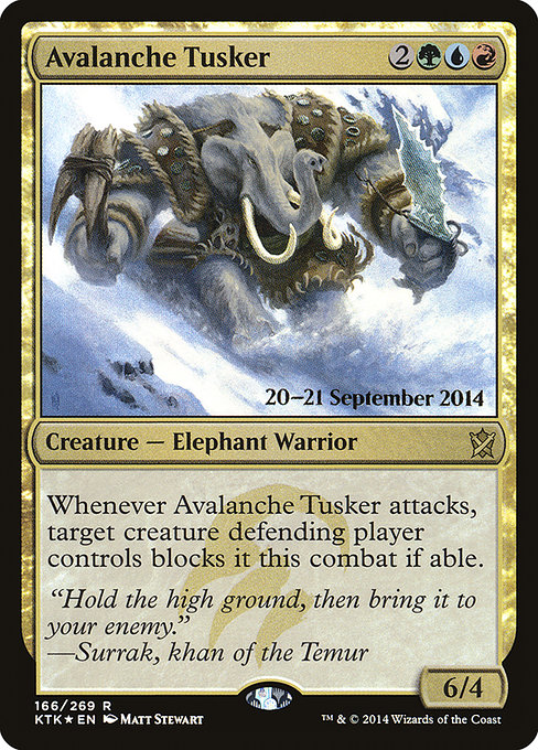 Avalanche Tusker - Khans of Tarkir Promos - Promo Foil