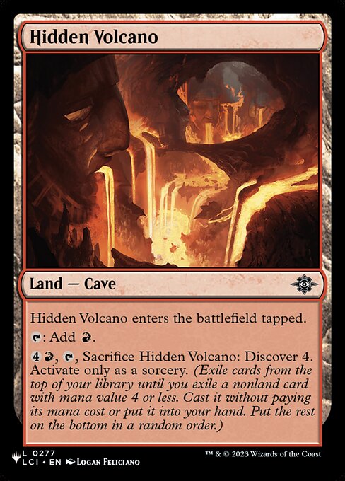 Hidden Volcano - The List