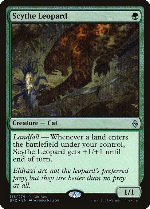 Scythe Leopard - Battle for Zendikar Promos