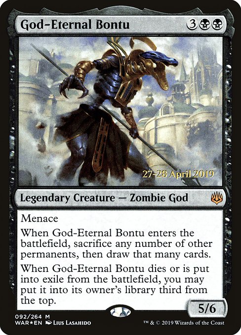 God-Eternal Bontu - War of the Spark Promos - Promo Foil