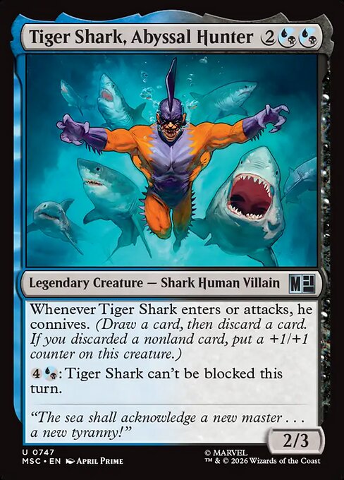 Tiger Shark, Abyssal Hunter - Marvel Super Heroes Commander