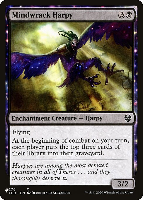 Mindwrack Harpy - The List