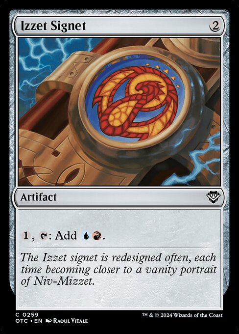 Izzet Signet - Outlaws of Thunder Junction Commander