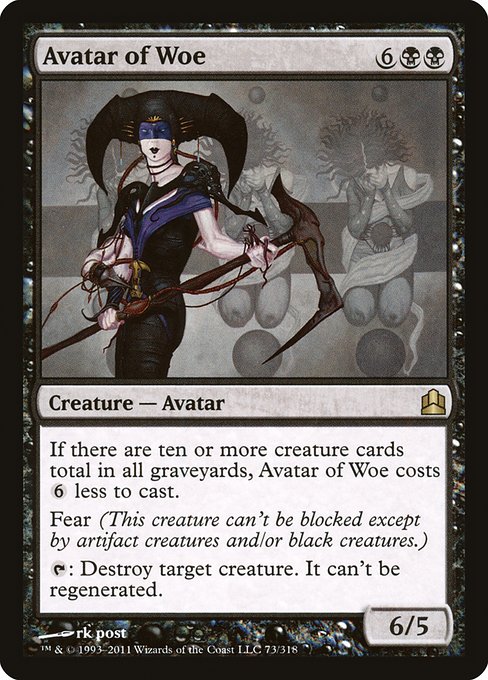 Avatar of Woe - Commander 2011