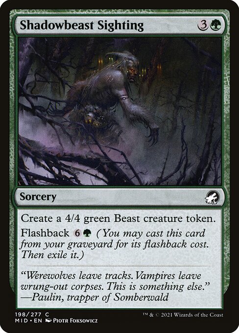 Shadowbeast Sighting - Innistrad: Midnight Hunt