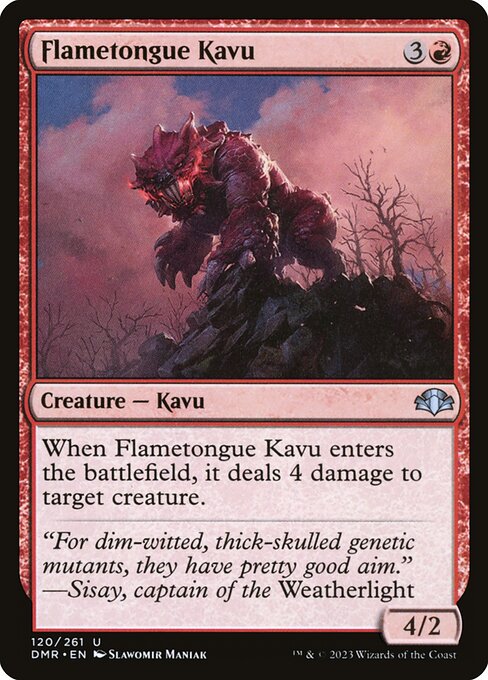 Flametongue Kavu - Dominaria Remastered