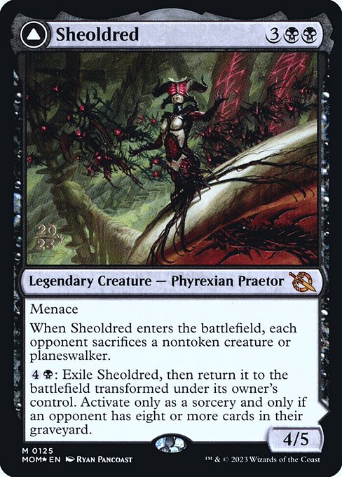 Sheoldred // The True Scriptures - March of the Machine Promos - Promo Foil