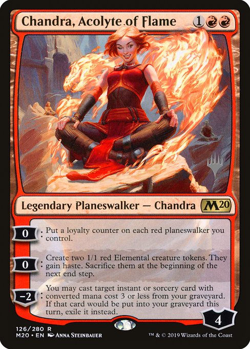 Chandra, Acolyte of Flame - Core Set 2020 Promos