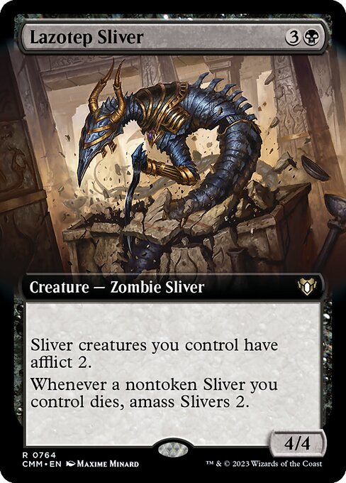 Lazotep Sliver - Commander Masters - Extended Art