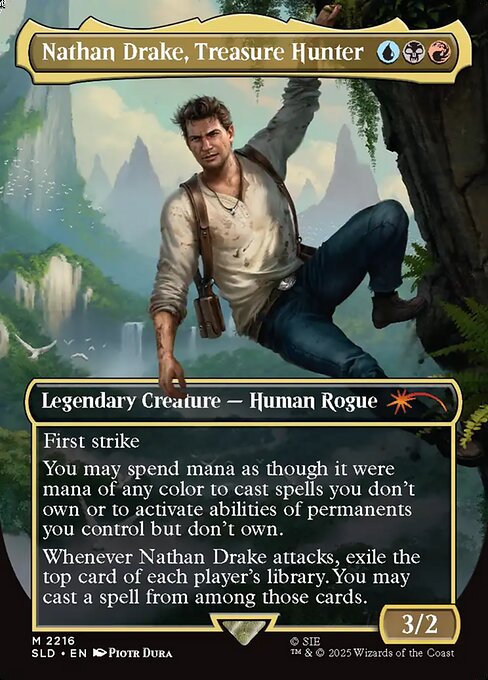 Nathan Drake, Treasure Hunter - Secret Lair Drop - Borderless