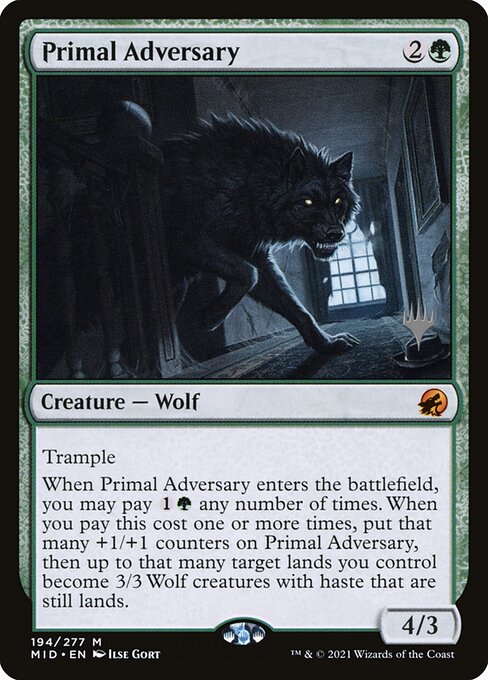 Primal Adversary - Innistrad: Midnight Hunt Promos