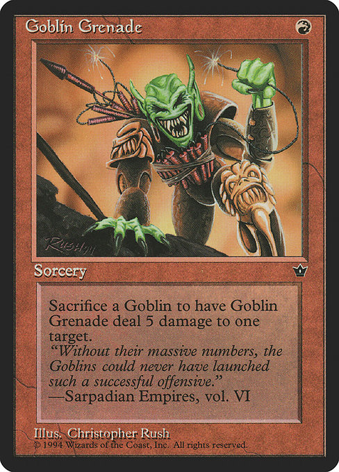 Goblin Grenade - Fallen Empires