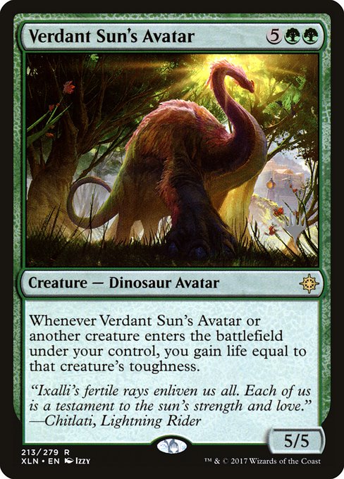 Verdant Sun's Avatar - Ixalan Promos