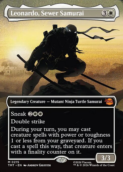 Leonardo, Sewer Samurai - Teenage Mutant Ninja Turtles - Borderless