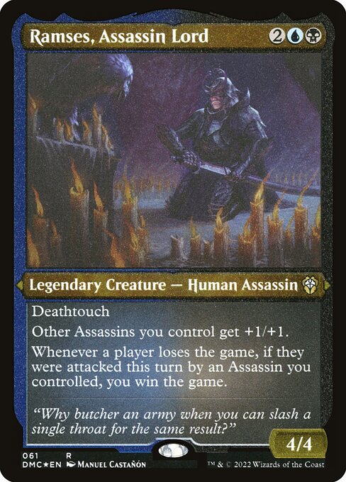 Ramses, Assassin Lord - Dominaria United Commander - Etched Foil