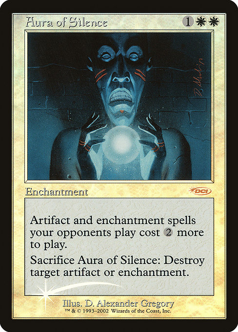 Aura of Silence - Friday Night Magic 2002 - Promo Foil